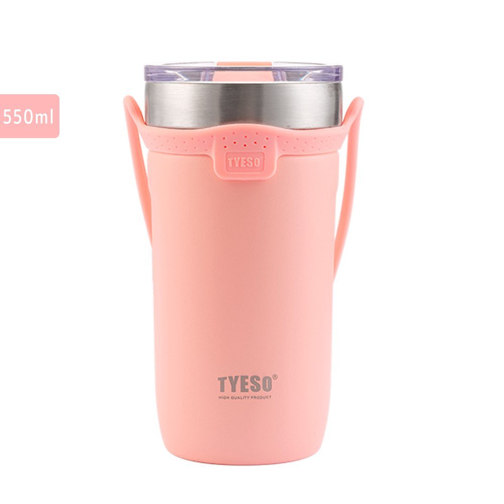 Copo Térmico Aço Inoxidável Vácuo Alway Rosa Tyeso 550ml - 3