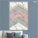 Ver imagem 1 de Quadro Decorativo - Abstrato Geometrico Abg003 Vidro com Impressão Uv - 80x60cm