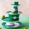 Mini Prato para Bolo/doces Verde Love Birds Stripes Pip Studio - 3