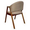 Ver imagem 4 de Kit 4 Cadeiras de Jantar Madeira Maciça Amêndoa Ravena Estofada Suede Bege Ccs