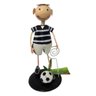 Boneco Futebol Time Preto e Branco Metal Torcedor (bon-p-13) - 2