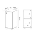 Ver imagem 3 de Balcão de Escritório BL3306 c/ 1 Porta Branco - Tecno Mobili