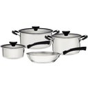 Ver imagem 1 de Jogo de Panelas Tramontina Solar 4 Peças Inox Fundo Triplo Cabo Silicone