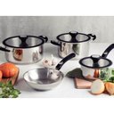 Ver imagem 6 de Jogo de Panelas Tramontina Solar 4 Peças Inox Fundo Triplo Cabo Silicone