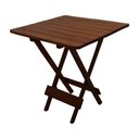 Ver imagem 4 de Kit Com 2 Jogos De Mesa Dobravel 70X70 Com 4 Cadeiras Imbuia Polipropileno Amare Marrom