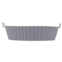 Ver imagem 3 de Forma Redonda de Silicone para Air Fryer Cinza 19cm Lyor Assadeira Cozinha Bolos Antiaderente Reutil
