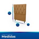 Ver imagem 6 de Cabeceira Estofada para Cama de Solteiro 90 Athena Suede