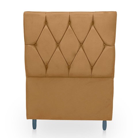 Cabeceira Estofada para Cama de Solteiro 90 Athena Suede
