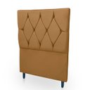 Ver imagem 4 de Cabeceira Estofada para Cama de Solteiro 90 Athena Suede