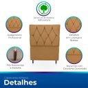 Ver imagem 3 de Cabeceira Estofada para Cama de Solteiro 90 Athena Suede