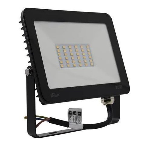 Refletor Projetor Led 30W G3 6500K Preto Branco Frio Kian