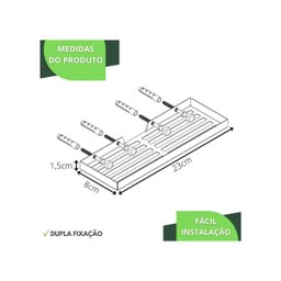 Kit de Acessórios para Banheiro Preto Fosco 6 Peças Fs - 8