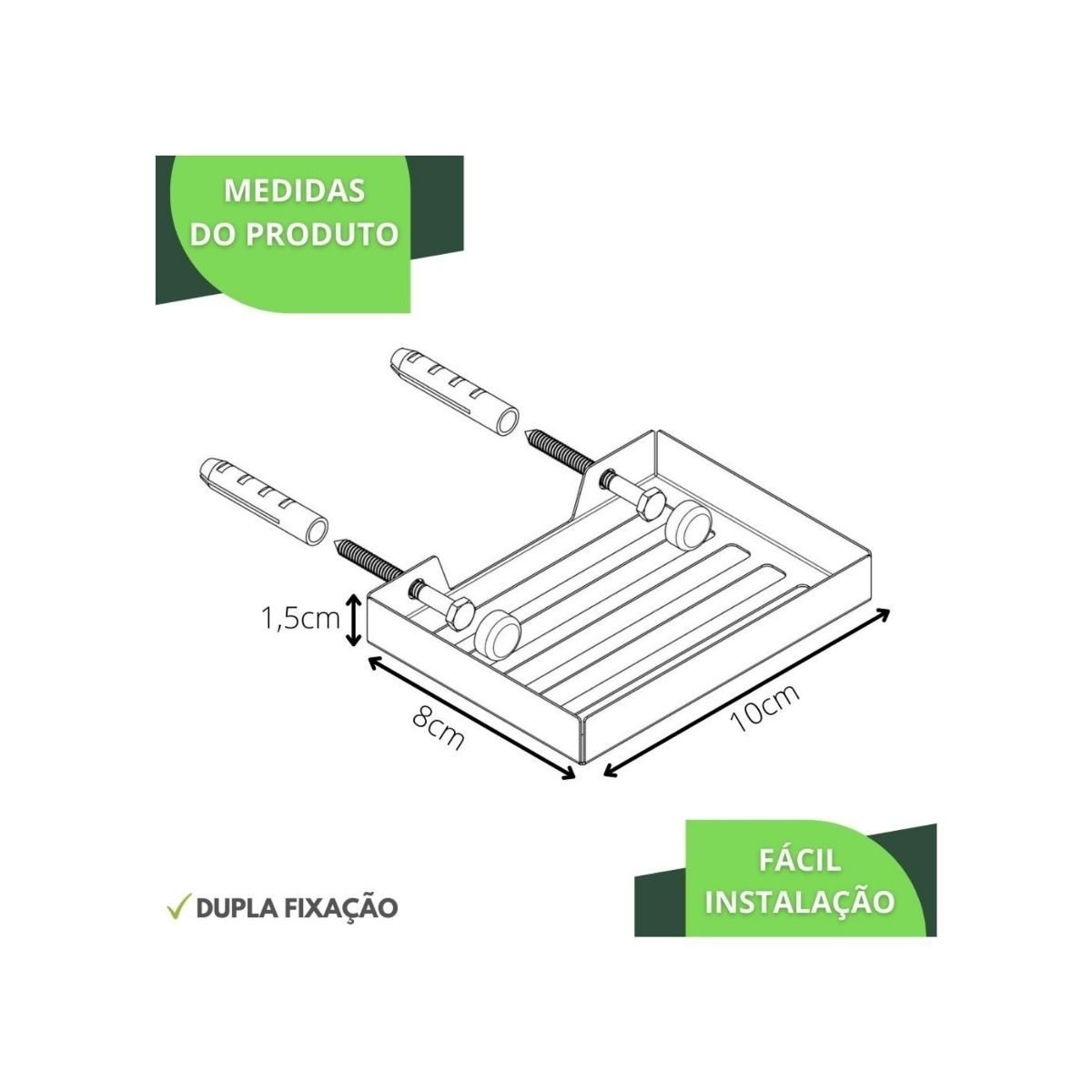 Kit de Acessórios para Banheiro Preto Fosco 6 Peças Fs - 7