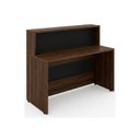 Ver imagem 1 de Balcão de Atendimento 1.35x1,13x0,60m - s/ Gavetas - Workstart - Marsala/Preto - 63083