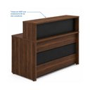 Ver imagem 4 de Balcão de Atendimento 1.35x1,13x0,60m - s/ Gavetas - Workstart - Marsala/Preto - 63083