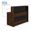 Ver imagem 6 de Balcão de Atendimento 1.35x1,13x0,60m - s/ Gavetas - Workstart - Marsala/Preto - 63083