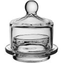 Ver imagem 1 de Queijeira e Manteigueira de Vidro Transparente 9x9x9cm Tampa Servir Mesa Queijo
