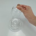 Ver imagem 6 de Queijeira e Manteigueira de Vidro Transparente 9x9x9cm Tampa Servir Mesa Queijo
