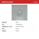 Ver imagem 3 de Queijeira e Manteigueira de Vidro Transparente 9x9x9cm Tampa Servir Mesa Queijo