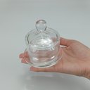 Ver imagem 5 de Queijeira e Manteigueira de Vidro Transparente 9x9x9cm Tampa Servir Mesa Queijo