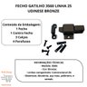 Fecho Trinco Gatilho 3560 Janela Portas Aluminio Bronze Udinese - 3