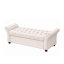 Ver imagem 1 de Puff Baú 160cm Charles Courino Off White - Sallar Home