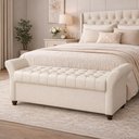 Ver imagem 2 de Puff Baú 160cm Charles Courino Off White - Sallar Home