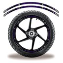 Ver imagem 1 de Friso de Roda Adesivo Refletivo Yamaha Mt03 Roxo e Preto Cobra Motoparts