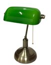 Ver imagem 2 de Abajur Banker Verde Clássico Luminária de Mesa Banqueiro
