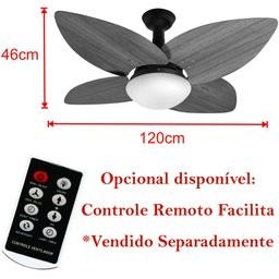 Ventilador de Teto Jet Aspen Venti-Delta Branco Rattan Natural 220V - 4