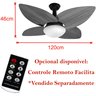 Ventilador de Teto Jet Aspen Venti-Delta Branco Rattan Natural 220V - 4