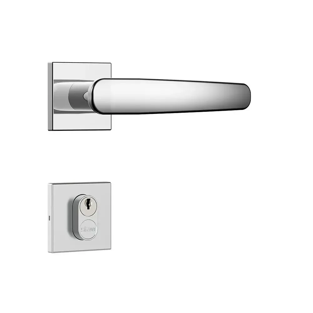 Fechadura Classic 3100 Ros. Quadrada 40 Ext. Inox