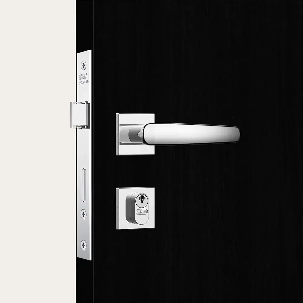 Fechadura Classic 3100 Ros. Quadrada 40 Ext. Inox - 3