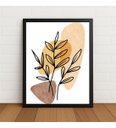 Ver imagem 4 de Quadro Floral Minimalista Tons Neutros c/ Moldura e Vidro