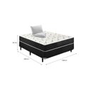 Ver imagem 3 de Cama Box Casal Ortopédica Conjugada 52x138x188 - Tampo Branco