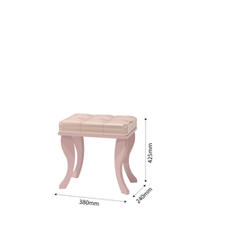 Penteadeira Luxo Rosa Infantil com Espelho 100% Mdf - 5
