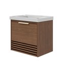 Ver imagem 3 de Gabinete para Banheiro 60cm com 1 Porta 1 Gaveta e Cuba de Embutir Maragogi