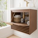 Ver imagem 2 de Gabinete para Banheiro 60cm com 1 Porta 1 Gaveta e Cuba de Embutir Paraty