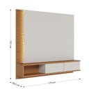 Ver imagem 4 de Home Suspenso Egeu Off White Freijó com Mesa de Centro Jeri Freijó Off White e Aparador Riviera