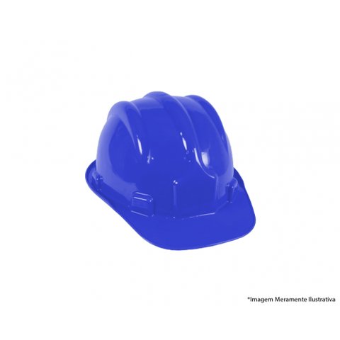 Capacete Seguranca Aba Frontal Azul