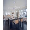 Lustre Pendente Perfil Led 96w Design Moderno Quarto Sala Escritório Bivolt Branco Luz Amarela 3000k - 3