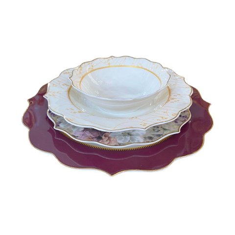 Aparelho de Jantar em Porcelana 24 Peças Sofisticação e Estilo para Sua Mesa