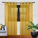 Ver imagem 1 de Cortina Voil 3,00 X 2,50 Amarelo | Magic Enxovais