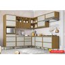 Cozinha Completa Paneleiro 9 Peças de Canto Baronesa Freijó com Off White - Nesher - 2