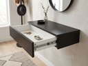 Ver imagem 3 de Penteadeira Gaveta Suspensa 70cm MDF com Gaveta Trilho Telescópico Mesa Maquiagem Camarin - Preto