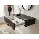 Ver imagem 3 de Penteadeira Gaveta Suspensa 70cm MDF com Gaveta Trilho Telescópico Mesa Maquiagem Camarin - Preto