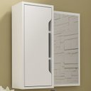 Ver imagem 2 de Espelheira para Banheiro 60 Cm 1 Porta Bn3648 Branca Tecno Mobili