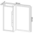 Ver imagem 4 de Espelheira para Banheiro 60 Cm 1 Porta Bn3648 Branca Tecno Mobili
