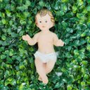 Ver imagem 2 de Menino Jesus Resina Premium Luxo 13cm - Noel Dercor