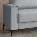 Ver imagem 5 de Sofá 3 Lugares 270cm com Chaise e Pés Metálicos Multimóveis Cr45343 Cinza
